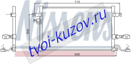 LACETTI КОНДЕНСАТОР КОНДИЦ (NISSENS) (NRF) (GERI) (см.каталог)