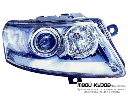 ФАРА ПРАВАЯ СТОРОНА ПОД КОРРЕКТОР (КСЕНОН) ЛИНЗОВАННАЯ (DEPO) для Audi A6 (04.2004-)