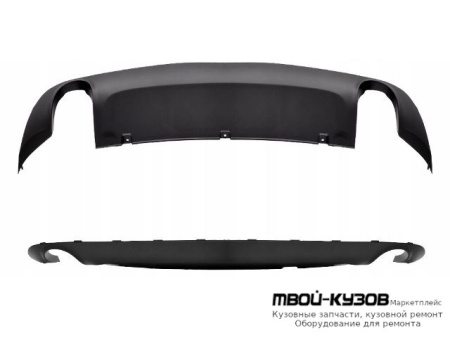 СПОЙЛЕР БАМПЕРА ЗАДНИЙ (КИТАЙ) для Audi A6 (2008-2010)