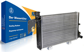 Радиатор охлаждения ВАЗ-2106,2103 алюминиевый (KRAFT) КТ 104007