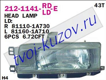 corolla фара левая (5 дв) 212-1141L-LD-E