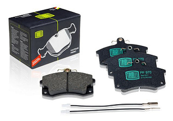 Колодка тормозная ВАЗ-2110 передняя (TRIALLI) PF970 (4 шт.)