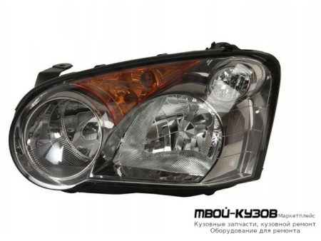 ФАРА ЛЕВАЯ СТОРОНА ПОД КОРРЕКТОР ВНУТРИ (DEPO) ЧЁРНЫЙ для Subaru IMPREZA (2001-)