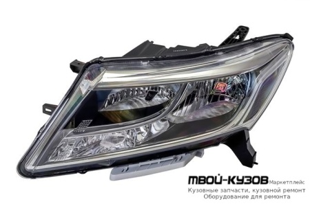 ФАРА ЛЕВАЯ СТОРОНА П/ КОРРЕКТОР , ВНУТРИ ЧЁРНЫЙ (DEPO) для Nissan PATFINDER R52 (2014-)