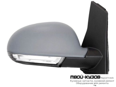 ЗЕРКАЛО ПРАВАЯ СТОРОНА ЭЛЕКТР С ПОДОГРЕВОМ С УКАЗАТЕЛЬ ПОВОРОТА ГРУНТ (CONVEX) (ТАЙВАНЬ) для Volkswagen GOLF PLUS (2004-)