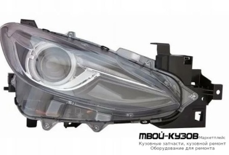 ФАРА ПРАВАЯ СТОРОНА ПОД КОРРЕКТОР , ДИОД , (КСЕНОН) (DEPO) для Mazda 3 (2013-)
