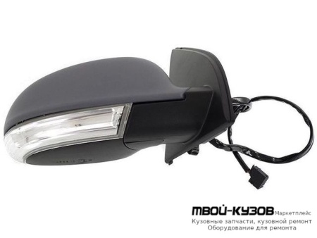 ЗЕРКАЛО ПРАВАЯ СТОРОНА ЭЛЕКТР С ПОДОГРЕВОМ С УКАЗАТЕЛЬ ПОВОРОТА (CONVEX) ГРУНТ (ТАЙВАНЬ) для Volkswagen GOLF V (10.2003-)