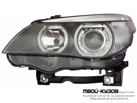 ФАРА ЛЕВАЯ СТОРОНА ЛИНЗОВАННАЯ С КОРРЕКТОР , ДИОД (КСЕНОН) (DEPO) для BMW E60 (2002-)