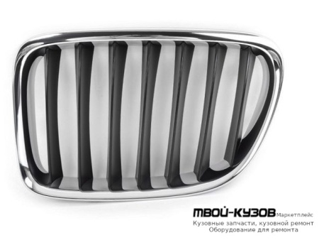 РЕШЕТКА РАДИАТОРА ЛЕВАЯ СТОРОНА ХРОМ-ЧЁРНЫЙ (ТАЙВАНЬ) для BMW E84 X1 (2009-)