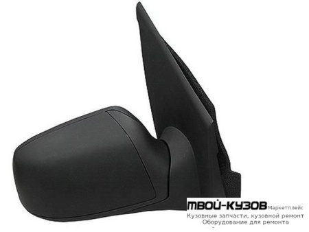 ЗЕРКАЛО ПРАВАЯ СТОРОНА МЕХАН С ТРОСИК (CONVEX) ГРУНТ (ТАЙВАНЬ) для Ford FIESTA (2006-2007)
