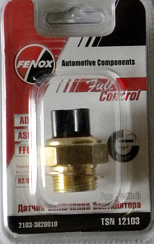 Датчик включения вентилятора ВАЗ-2103 ТМ-108 92-87С (Fenox) TSN12103