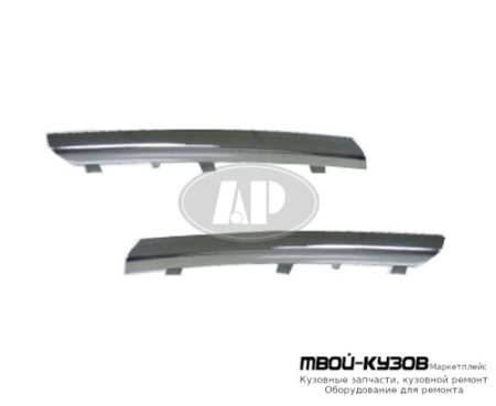 МОЛДИНГ РЕШЕТКИ РАДИАТОРА ЛЕВАЯ СТОРОНА ХРОМ (ТАЙВАНЬ) для Nissan ALMERA N16E (2002-)