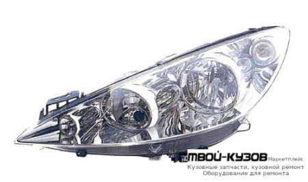 ФАРА ЛЕВАЯ СТОРОНА С КОРРЕКТОР (DEPO) для Peugeot 408 (2010-), Peugeot 308 (2007-)