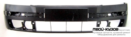 БАМПЕР ПЕРЕДНИЙ БЕЗ ОТВ П/ОМЫВАТЕЛЬ ФАР , ПОД ДАТЧИКИ (КИТАЙ) для Skoda OCTAVIA (2004-2008)