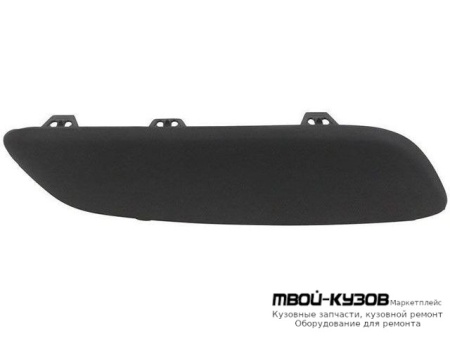 МОЛДИНГ БАМПЕРА ПЕРЕДНИЙ ПРАВАЯ СТОРОНА ВНЕШНИЙ ЧЁРНЫЙ (ТАЙВАНЬ) для Peugeot 307 (2005-)