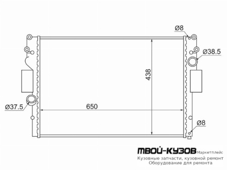 РАДИАТОР ОХЛАЖДЕНИЯ MT для Iveco DAILY (1990 - 03.2000) (04.2000-)