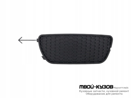 РЕШЕТКА БАМПЕРА ПЕРЕДНИЙ ЛЕВАЯ СТОРОНА БЕЗ ОТВЕРСТИЙ ПОД ПРОТИВОТУМАННЫЕ ФАРЫ (АРГЕНТИНА) для Fiat ALBEA / PALIO (2005-)