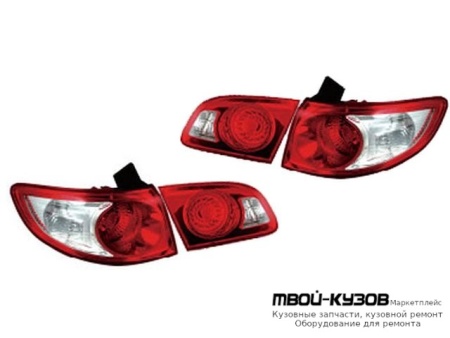 ФОНАРЬ ЗАДНИЙ ВНЕШНИЙ+ВНУТР ЛЕВАЯ + ПРАВАЯ (КОМПЛЕКТ) (4 шт) для Hyundai SANTA FE (2006-2011)