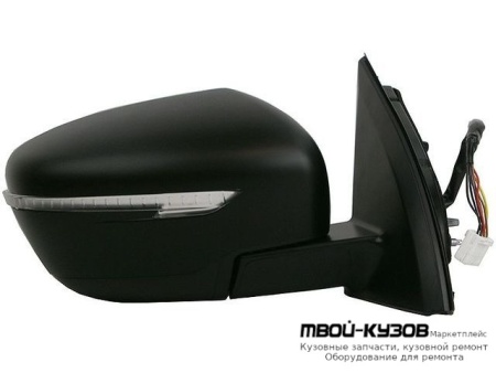 ЗЕРКАЛО ПРАВАЯ СТОРОНА ЭЛЕКТР С ПОДОГРЕВОМ , УКАЗАТЕЛЬ ПОВОРОТА (CONVEX) (ТАЙВАНЬ) для Nissan QASHQAI (2014-)