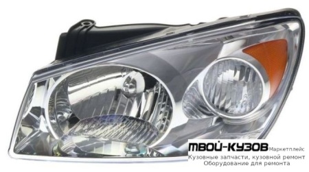 ФАРА ЛЕВАЯ СТОРОНА С КОРРЕКТОР (DEPO) для KIA CERATO (2004-)