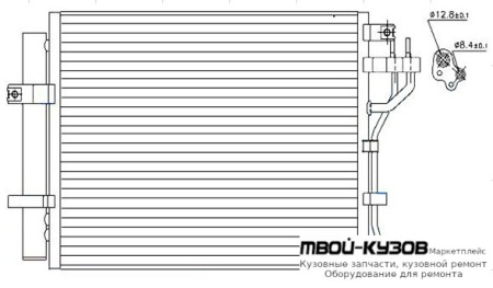 PICANTO КОНДЕНСАТОР КОНДИЦИОНЕРА (см.каталог) для KIA PICANTO (2012-)