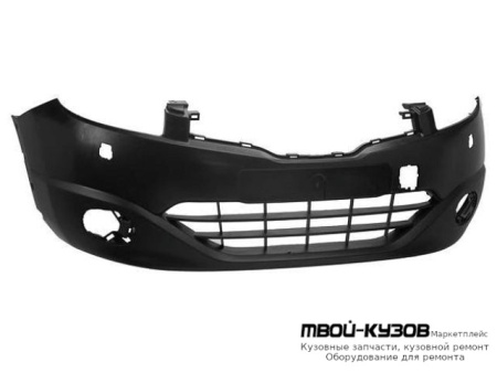 БАМПЕР ПЕРЕДНИЙ С ОТВЕРСТИЯМИ ПОД ОМЫВАТЕЛЬ ФАР , ЧАСТЬ ГРУНТ (ТАЙВАНЬ) для Nissan QASHQAI (2007-)