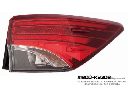 ФОНАРЬ ЗАДНИЙ ВНЕШНИЙ ПРАВАЯ СТОРОНА ДИОД (DEPO) для Toyota FORTUNER (2015-)