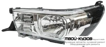 ФАРА ЛЕВАЯ СТОРОНА ПОД КОРРЕКТОР (DEPO) для Toyota HILUX (2015-)