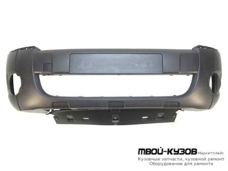 БАМПЕР ПЕРЕДНИЙ С ОТВЕРСТИЯМИ ПОД ПРОТИВОТУМАННЫЕ ФАРЫ (ИТАЛИЯ) для Peugeot PARTNER (2008-2015), Citroen BERLINGO (2008-)