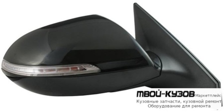 ЗЕРКАЛО ПРАВАЯ СТОРОНА ЭЛЕКТР С ПОДОГРЕВОМ УКАЗАТЕЛЬ ПОВОРОТА (POLYWAY) (CONVEX) (ТАЙВАНЬ) для KIA SPORTAGE (2010-2016)