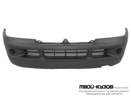 БАМПЕР ПЕРЕДНИЙ БЕЗ ОТВЕРСТИЙ ПОД ПРОТИВОТУМАННЫЕ ФАРЫ ГРУНТ (ТАЙВАНЬ) для Fiat DUCATO + Рос. сборка / PEUGEOT BOXER / CITROEN JUMPER (04.1994 - 03.2002) (04.2002-)