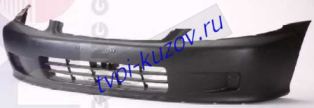 CIVIC БАМПЕР передний черного цвета
