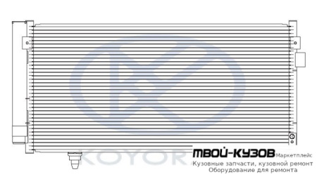 IMPREZA {FORESTER 07-} КОНДЕНСАТОР КОНДИЦИОНЕРА (KOYO) для Subaru FORESTER (1999-2008), Subaru IMPREZA (2007-)