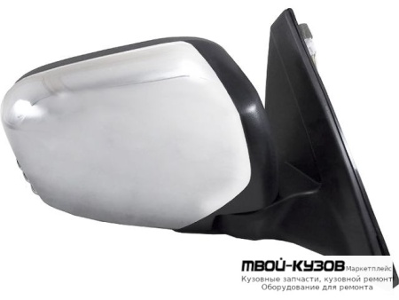 ЗЕРКАЛО ПРАВАЯ СТОРОНА ЭЛЕКТР С ПОДОГРЕВОМ (CONVEX) КРЫШК ХРОМ (ТАЙВАНЬ) для Mitsubishi L200 (2005-), Mitsubishi PAJERO SPORT (2009-)