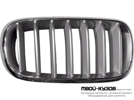 РЕШЕТКА РАДИАТОРА ПРАВАЯ СТОРОНА ХРОМ ТИТАН (ТАЙВАНЬ) для BMW F15 X5 (2013-)