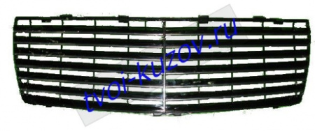 W140 (600) РЕШЕТКА радиатора без РАМК с 13 хромир. МОЛДИНГ черного цвета