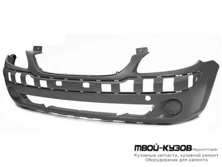 БАМПЕР ПЕРЕДНИЙ БЕЗ ОТВЕРСТИЙ ПОД ПРОТИВОТУМАННЫЕ ФАРЫ ЧЁРНЫЙ (ТАЙВАНЬ) для Hyundai GETZ (2005-)