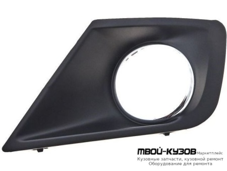 РЕШЕТКА БАМПЕРА ПЕРЕДНИЙ ЛЕВАЯ СТОРОНА С ОТВЕРСТИЯМИ ПОД ПРОТИВОТУМАННЫЕ ФАРЫ (DEPO) для Peugeot 207 (2005-)