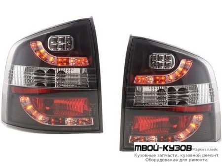 ФОНАРЬ ЗАДНИЙ ВНЕШНИЙ ЛЕВАЯ + ПРАВАЯ (КОМПЛЕКТ) ТЮНИНГ ТОНИР (SONAR) ВНУТРИ ХРОМ для Skoda OCTAVIA (2004-2008)