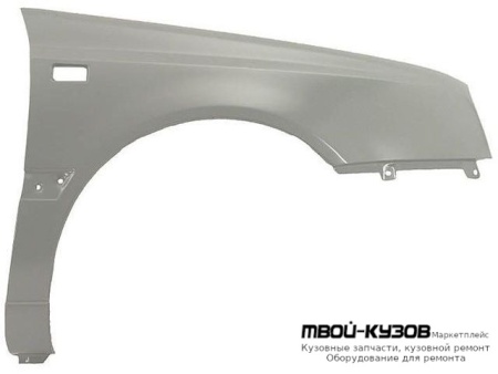 КРЫЛО ПЕРЕДНИЙ ПРАВАЯ СТОРОНА С ПРЯМОУГ ОТВ ПОД ПОВТОРИТЕЛЬ для Volkswagen GOLF III (11.1991 - 09.1997), Volkswagen VENTO (02.1992 - 08.1998)