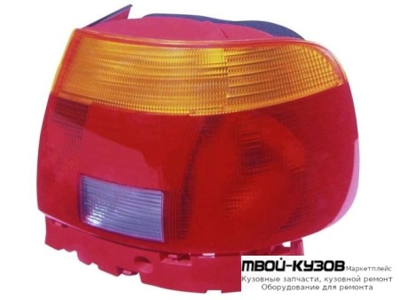 ФОНАРЬ ЗАДНИЙ ВНЕШНИЙ ПРАВАЯ СТОРОНА (СЕДАН) (DEPO) КРАСНЫЙ-ЖЕЛТ для Audi A4 (12.1994 - 12.1998)