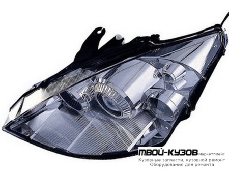 ФАРА ПРАВАЯ СТОРОНА (КСЕНОН) ПОД КОРРЕКТОР ЛИНЗОВАННАЯ (DEPO) для Ford FOCUS (11.1998 - 10.2001) (11.2001-)
