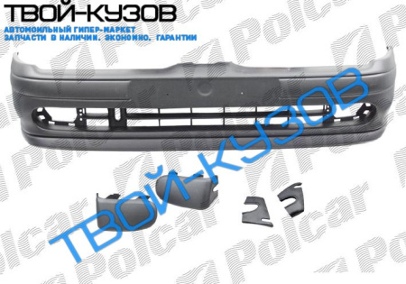 MEGANE 95-99 БАМПЕР ПЕРЕДНИЙ + СПОЙЛЕР ЧЕРНЫЙ
