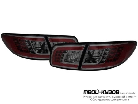 ФОНАРЬ ЗАДНИЙ ВНЕШНИЙ+ВНУТР ЛЕВАЯ + ПРАВАЯ (КОМПЛЕКТ) ТЮНИНГ (СЕДАН) ПРОЗРАЧНЫЙ С ДИОД (SONAR) ВНУТРИ КРАСНЫЙ ЧЁРНЫЙ для Mazda 6 (2002-2007)