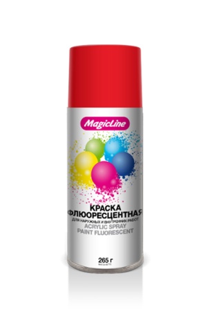 Краска красная флюорисцентная (265г)