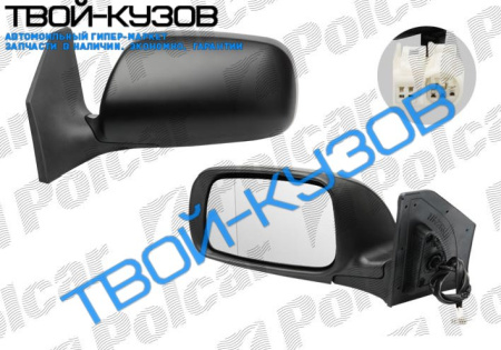 AVENSIS 03- ЗЕРКАЛО ЛЕВОЕ ЭЛЕКТР. С ОБОГР.ПОД ПОКРАСКУ ХРОМ