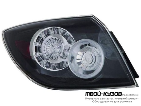 ФОНАРЬ ЗАДНИЙ ВНЕШНИЙ ЛЕВАЯ СТОРОНА (СЕДАН) ПРОЗРАЧНЫЙ С ДИОД ГАБАРИТ , СТОП СИГНАЛ (DEPO) для Mazda 3 (2004-)