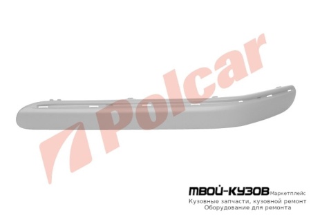 НАКЛАДКА НА БАМПЕР ПРАВАЯ ПОД ХРОМ для W203 00-07