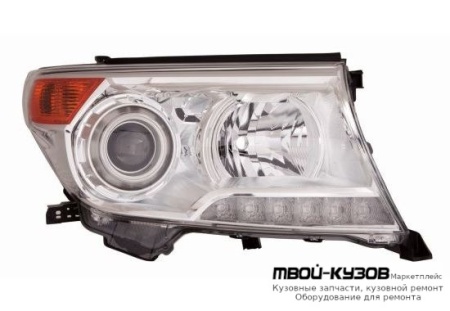 ФАРА ПРАВАЯ СТОРОНА ДИОД (КСЕНОН) (DEPO) для Toyota LANDCRUISER 200 (2012-)