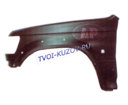 КРЫЛО ПЕРЕДНЕЕ левое с отв.под расшир.и повтор.-97  - для MITSUBISHI PAJERO MONTERO